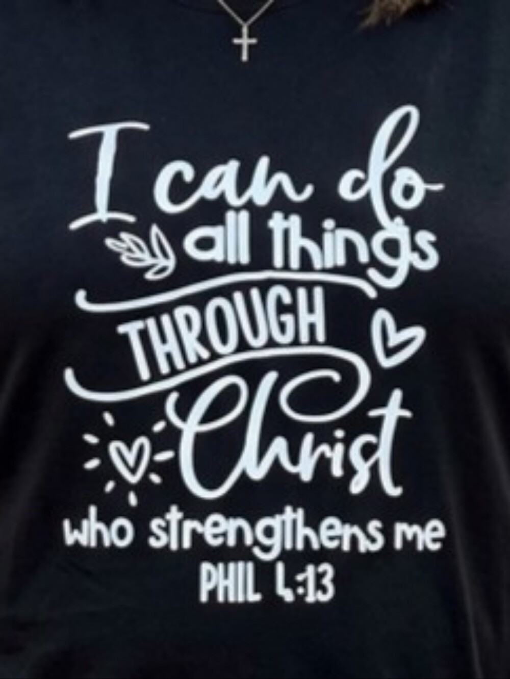 Inspirational Bible Verse Graphic Tee Woman's Short Sleeve Tee Size 1X